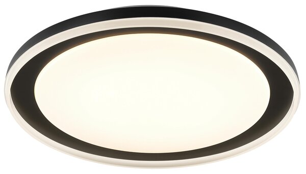 Lampada a soffitto LED Brilliant Pederson, 45 cm, nera, 26W, grado di protezione IP20, per uso interno