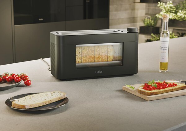 Haier Tostapane 2 Fette Potenza 1300 Watt con Finestra colore Nero - HTO7W2 011