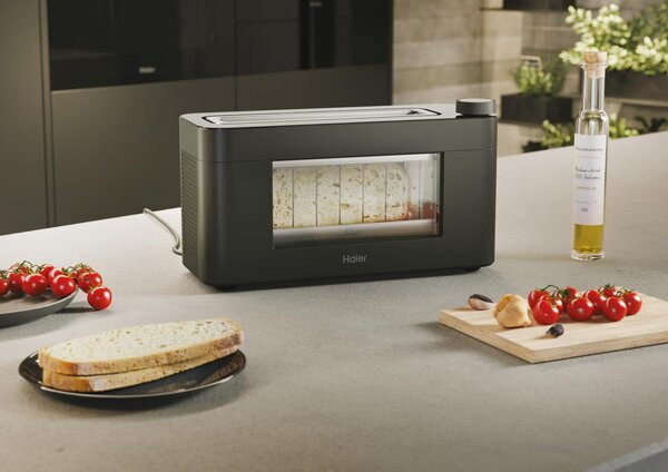 Haier Tostapane 2 Fette Potenza 1300 Watt con Finestra colore Nero - HTO7W2 011