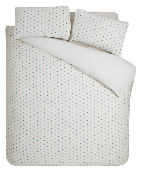 Set copripiumino e federa color crema in micropile per letto matrimoniale 200x200 cm Cosy Spot – Catherine Lansfield