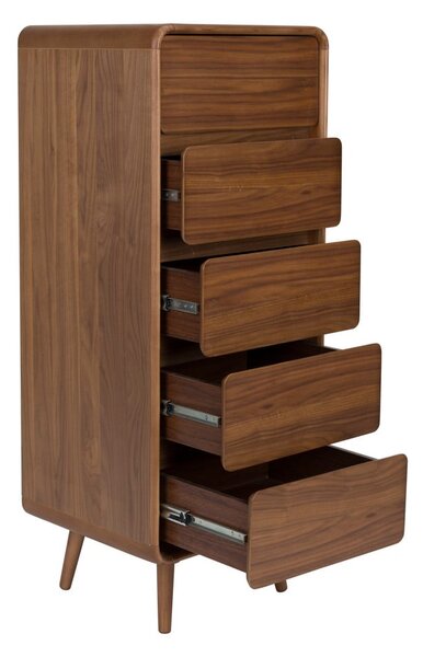 Cassettiera marrone in frassino massiccio 45x112x40 cm Rise – Zuiver