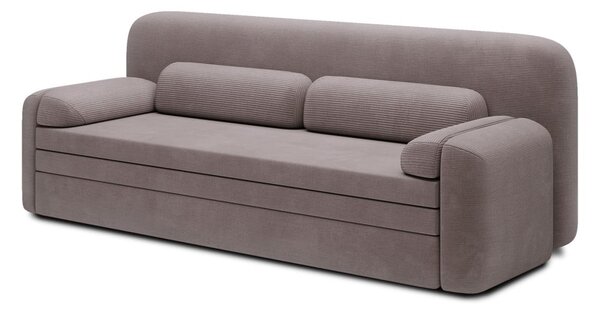 Divano marrone allungabile/con contenitore e rivestimento in velluto a coste 236 cm Elioss – ELTAP