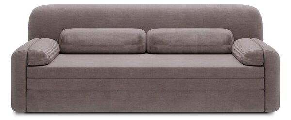 Divano marrone allungabile/con contenitore e rivestimento in velluto a coste 236 cm Elioss – ELTAP