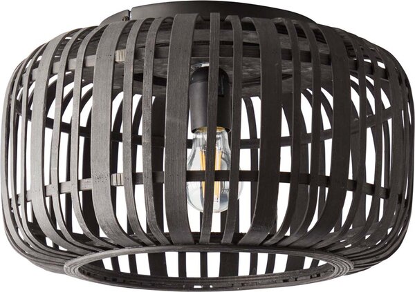 BRILLIANT Lampada a soffitto, diametro 40 cm, modello Woodrow, colore nero, grado di protezione IP20, attacco E27, 60 Watt, dimmerabile, adatta per lampadine standard