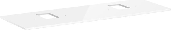 Hansgrohe Xelu Q Console avec 2 découpes, 1560x550, pour vasque à poser, avec trou pour robinet, 54126050, 54126050