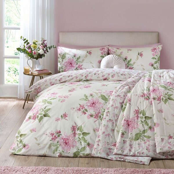 Copriletto con rivestimento trapuntato 220x230 cm Avebury Floral – Catherine Lansfield
