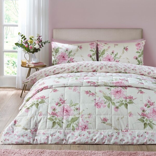 Copriletto con rivestimento trapuntato 220x230 cm Avebury Floral – Catherine Lansfield