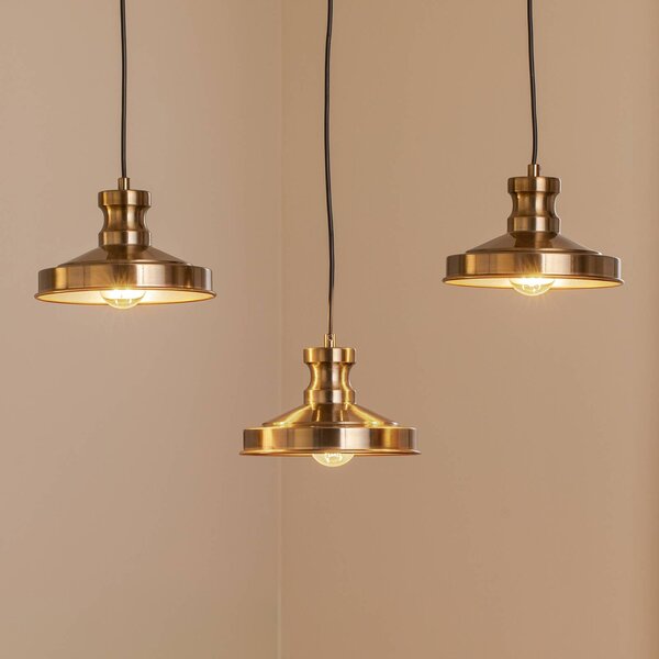 Lampada a sospensione Berceste 9263 Opviq, dimmerabile, Ottone / Oro, Soggiorno / Sala da pranzo, Metallo, Lampada a sospensione