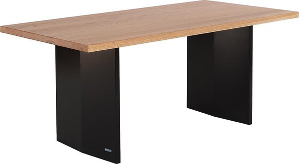 Home Deluxe Tavolo da pranzo DOMELA - rovere naturale, oliato (220 x 75 x 100 cm) | Tavolo in legno massiccio dal design moderno per sala da pranzo e cucina