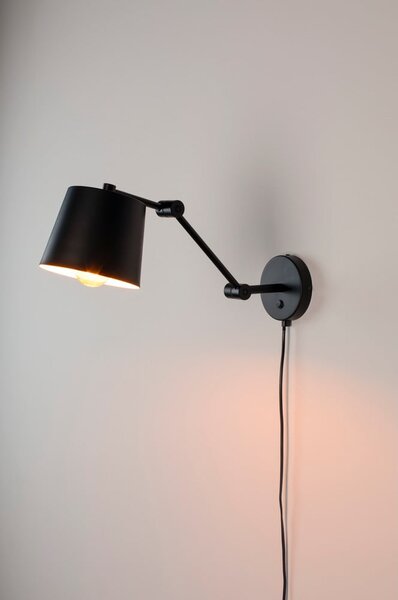 Lampada da parete nera Hajo - White Label