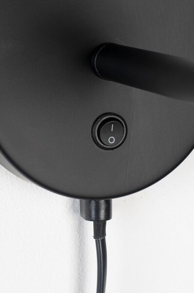 Lampada da parete nera Hajo - White Label