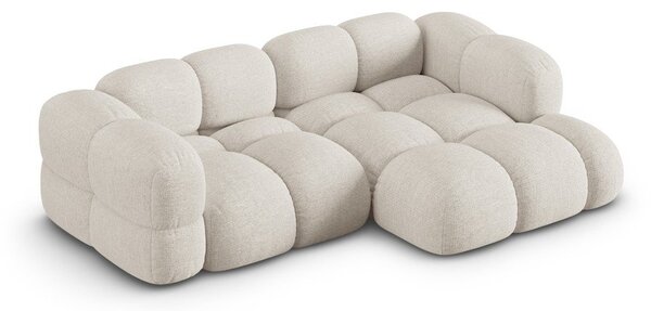 Divano angolare beige (con penisola a destra/con chaise lounge) Loretto – Cosmopolitan Design