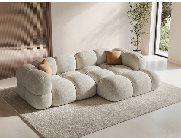 Divano angolare beige (con penisola a destra/con chaise lounge) Loretto – Cosmopolitan Design