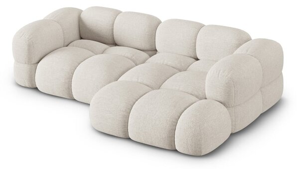 Divano angolare beige (con penisola a destra/con chaise lounge) Loretto – Cosmopolitan Design