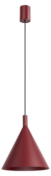 Lampada a sospensione NOX 25 bordeaux 1xE27 15W acciaio 140x24.5x24.5cm Sollux Lighting