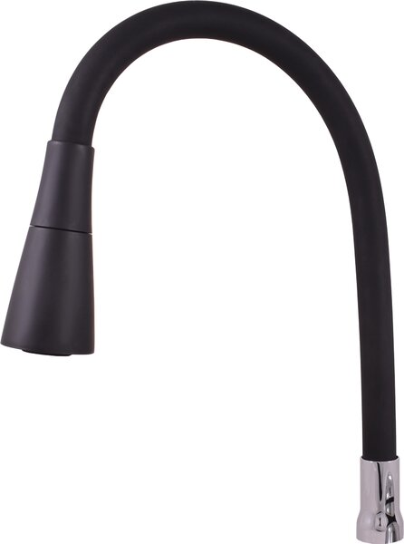 Appendino RAV Flexi con doccia, Colore: nero/cromo