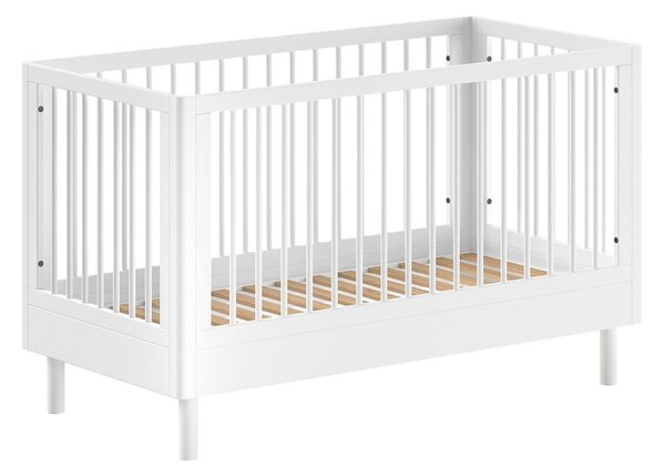 Lettino bianco in faggio massiccio 70x140 cm Forrest – Vipack
