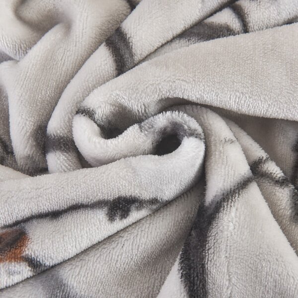 Set copripiumino e federa grigio in micropile per letto singolo 140x200 cm Ronja – My House