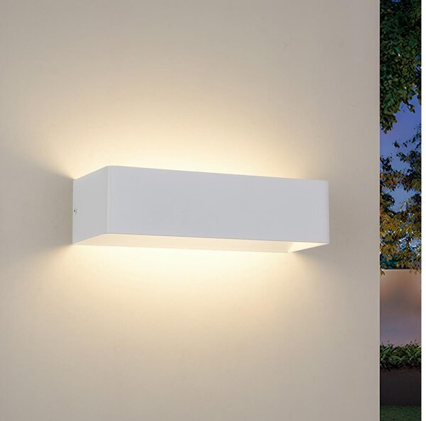 Brilagi - Lampada da parete LED per esterni DONNANI LED/12W/230V 30 cm bianco IP44