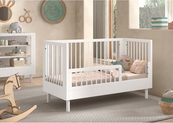 Lettino bianco in faggio massiccio 70x140 cm Forrest – Vipack