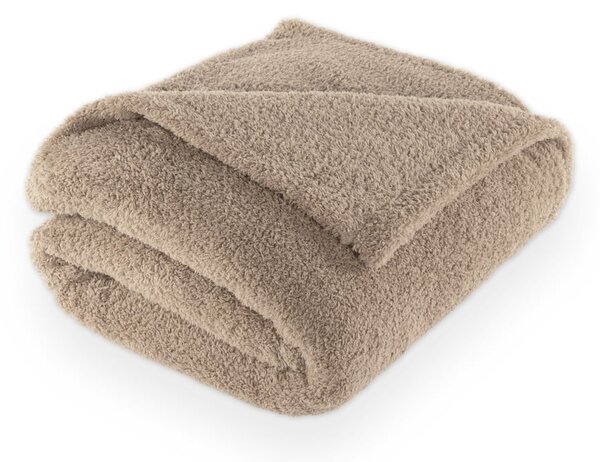 Coperta grigio tortora in micropile 150x200 cm Cocoon – Tiseco Home Studio