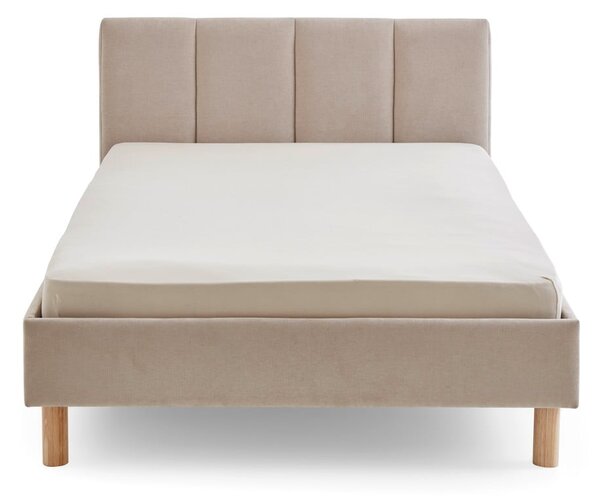 Letto singolo imbottito beige rete non inclusa 120x200 cm Joker – Meise Möbel