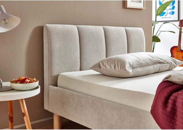 Letto singolo imbottito beige rete non inclusa 120x200 cm Joker – Meise Möbel