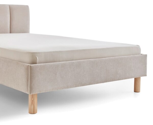 Letto singolo imbottito beige rete non inclusa 120x200 cm Joker – Meise Möbel
