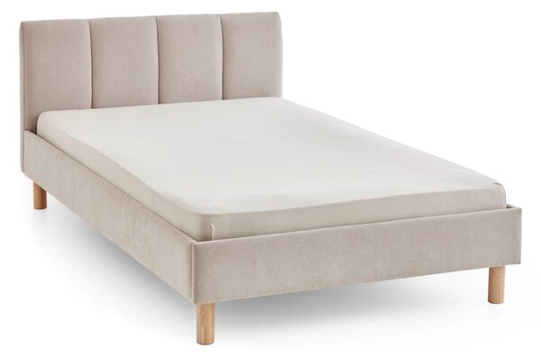 Letto singolo imbottito beige rete non inclusa 120x200 cm Joker – Meise Möbel