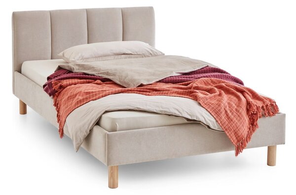 Letto singolo imbottito beige rete non inclusa 120x200 cm Joker – Meise Möbel