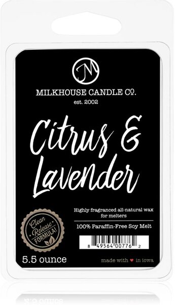 Milkhouse Candle Co. Creamery Citrus & Lavender cera per lampada aromatica 155 g