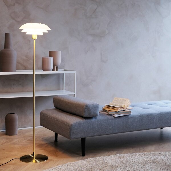 Lampada da terra Dyberg Larsen, DL31, Dorato / Ottone, Soggiorno, Metallo, Design
