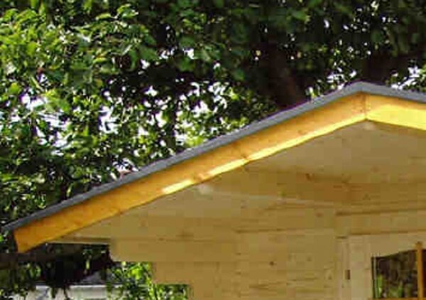 Copertura per frontone/grondaia per casette da giardino con tetto a due falde, antracite (1 pezzo)