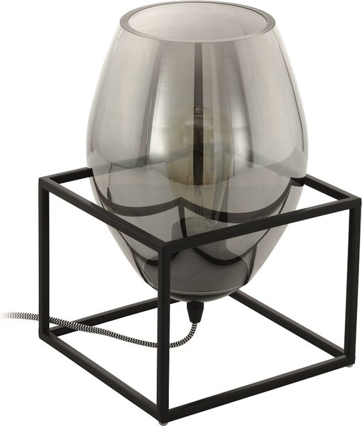 Lampada da tavolo Olival 1 nero, trasparente Eglo 97209