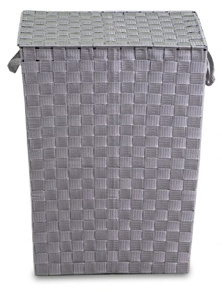 Cesto Portabiancheria in poliestere grigio rettangolare cm 40x30xh53