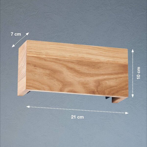 FISCHER & HONSEL Applique Shine-Wood, Legno chiaro, Soggiorno / Sala da pranzo, Legno, Applique