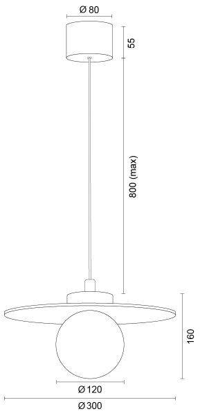 Argon 8950 - Lampada a sospensione con cavo BOLL 1xG9/6W/230V blu