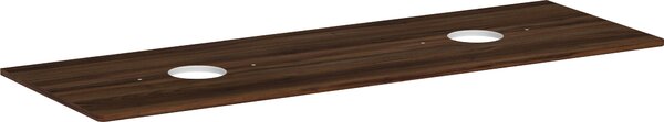 Hansgrohe Xelu Q Console avec 2 découpes rondes, 1560x550, pour vasque à poser, sans trou pour robinet, 54119630, 54119630