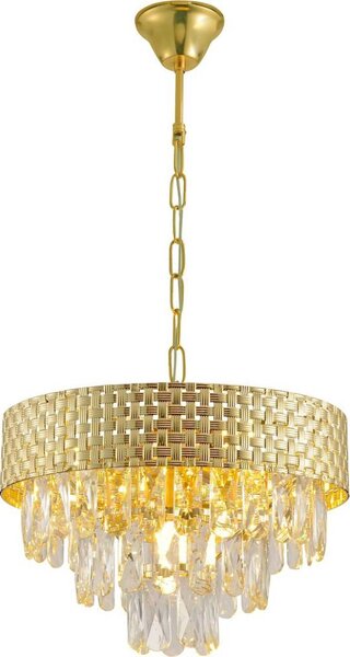 Lampadario a catena CHARLIZE 4xE14/10W/230V dorato