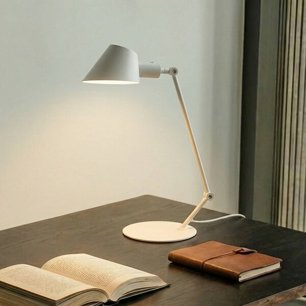 Lampada da scrivania Corali Lindby, Bianco / Opale, Soggiorno / Sala da pranzo, Metallo, Moderno, Lampada da tavolo
