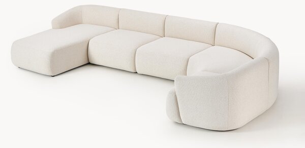 Divano XL componibile in bouclé Sofia