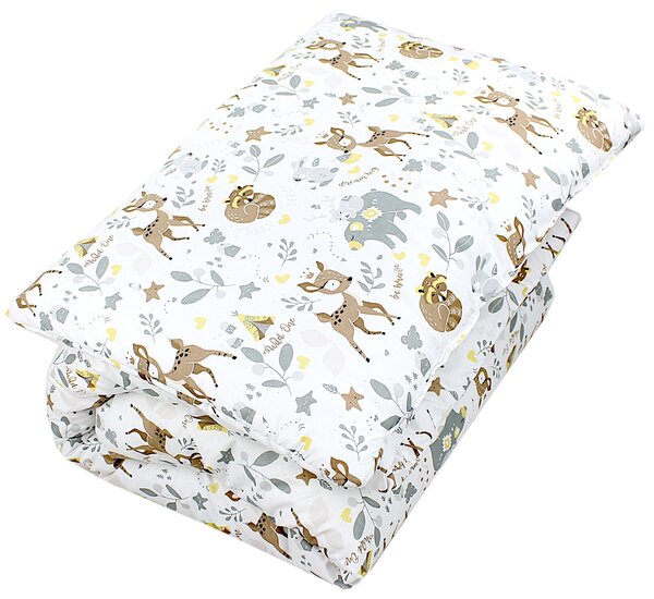 Set di piumoni per bambini TupTam con motivi, piumone per tutte le stagioni, copriletto, cuscino e federa, 2 pezzi, colore: Animali selvatici, dimensioni: 135x100 cm