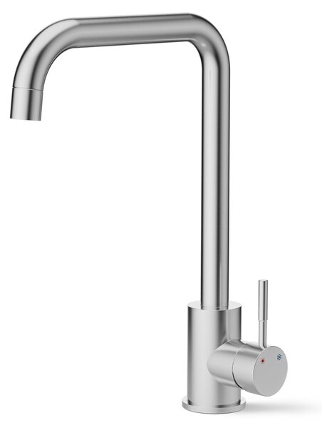 Rubinetto da cucina in acciaio inossidabile con bocchetta girevole a 360°