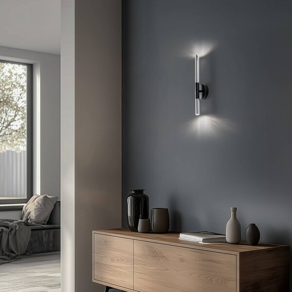 Applique da parete Sopel Lux SIGMA, dimmerabile, Alluminio / Grigio / Zincato, Soggiorno / Sala da pranzo, Metallo, Moderno, Applique