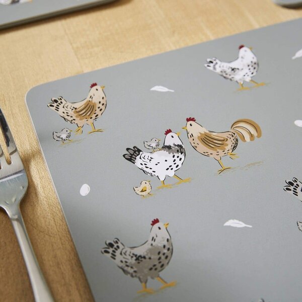 Tovagliette in set in sughero 4 pz 21x29 cm Hen House – Cooksmart ®