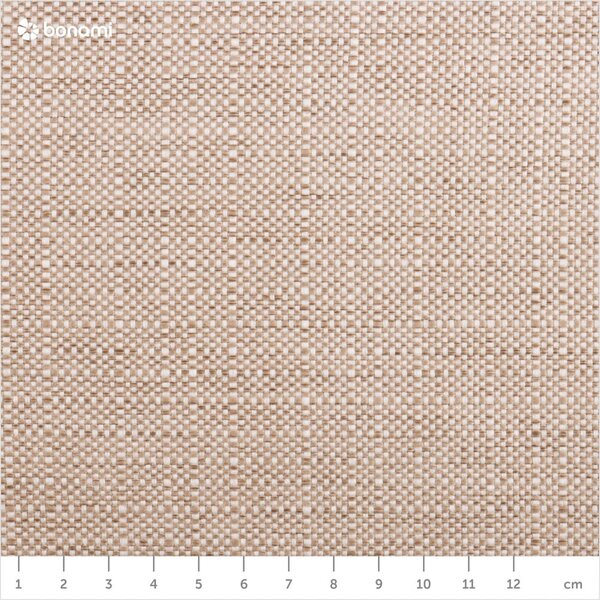 Letto matrimoniale imbottito beige con contenitore e rete inclusi 200x200 cm Elizabeth – Micadoni