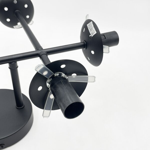 Brilagi - Lampadario a plafone MALONY 6xE14/20W/230V nero