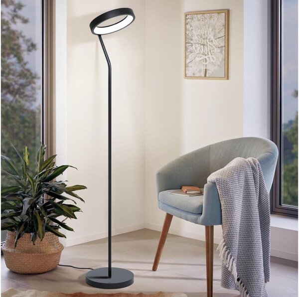 Eglo 32327 - Lampada da terra LED RGBW dimmerabile MARGHERA-C LED/15,5W/230V nera
