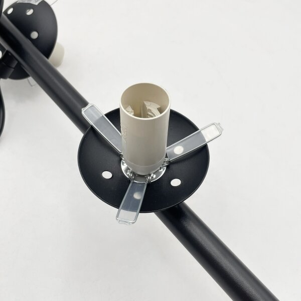 Brilagi - Lampadario sospeso MALONY 6xE14/20W/230V nero