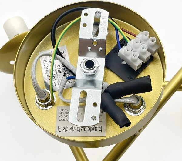 Brilagi - Plafoniera da soffitto MALIVA 3xE14/15W/230V oro/bianco